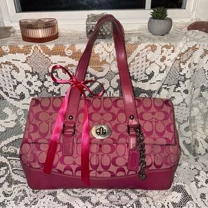 Pink Vintage Coach Hamilton bag